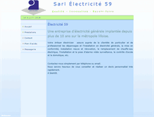 Tablet Screenshot of electricite59.com